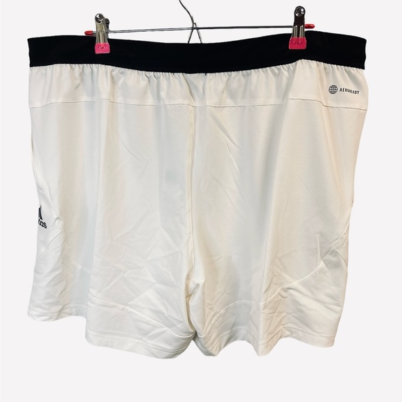 Adidas Axis Woven 6” Training Gym Shorts Chalk White HZ3342 Mens Size 2XL - Picture 7 of 10